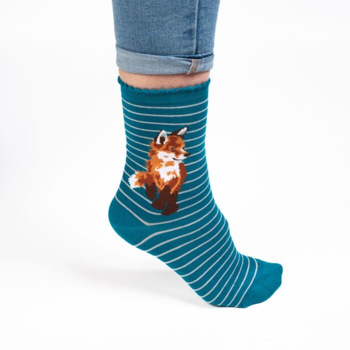 Wrendale Designs "Born to be Wild" Fox Socks